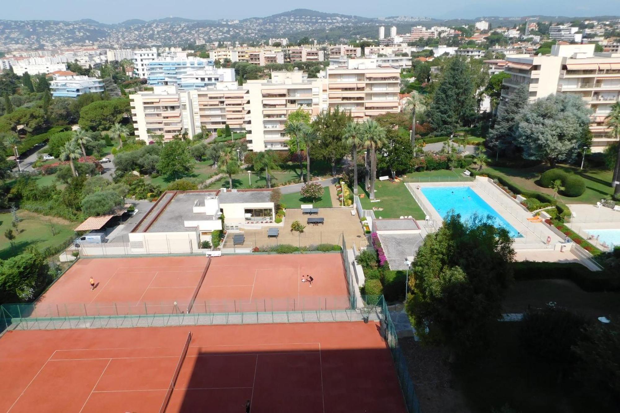 Charming T2 Eden Park With Swimming Pool Private Parking Appartement Juan-les-Pins Buitenkant foto